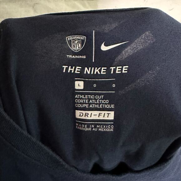 Nike Men’s Denver Broncos Blue Dri-fit T-shirt, Large, Pre-owned - Picture 7 of 8